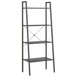 Vidaxl �tag�re sur pied 4 niveaux noir 56x35x140 cm