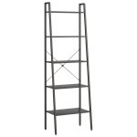 Vidaxl �tag�re sur pied 5 niveaux noir 56x35x174 cm