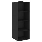 Vidaxl tagres suspendues de rangement 2 pcs 4 niveaux tissu