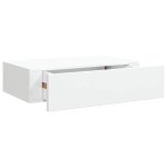 Vidaxl �tag�re � tiroir murale blanc 40x23, 5x10 cm mdf