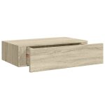 Vidaxl tagre  tiroir murale chne 40x23, 5x10 cm mdf
