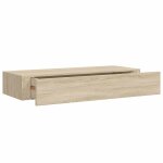 Vidaxl �tag�re � tiroir murale ch�ne 60x23, 5x10 cm mdf