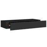 Vidaxl �tag�re � tiroir murale noir 60x23, 5x10 cm mdf