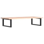 Vidaxl �tag�re de vasque murale acier et bois de ch�ne massif