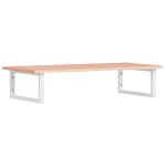 Vidaxl �tag�re de vasque murale acier et bois de ch�ne massif