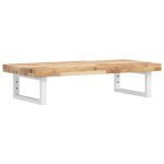 Vidaxl �tag�re de vasque murale acier et bois massif d'acacia