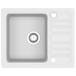 Vidaxl vier de cuisine granit blanc