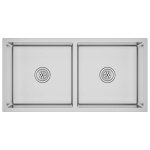 Vidaxl �vier de cuisine fait main acier inoxydable