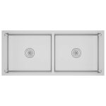 Vidaxl �vier de cuisine fait main acier inoxydable