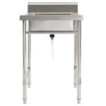 Vidaxl �vier de cuisine seul lavabo acier inoxydable