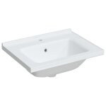 Vidaxl Évier salle de bain blanc 61x48x19, 5 cm rectangulaire céramique Vidaxl Évier salle de bain blanc 61x48x19, 5 cm rectangulaire céramique