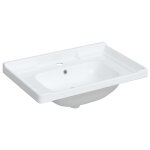 Vidaxl vier de salle de bain blanc 71x48x23cm rectangulaire cramique