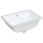 Vidaxl vier salle de bain blanc rectangulaire cramique