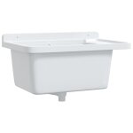 Vidaxl vier utilitaire pour montage murale blanc 60x40x28 cm rsine