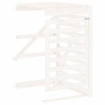 Vidaxl extension d'abri de poubelle sur roulettes blanc pin massif