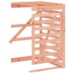 Vidaxl extension d'abri de poubelle sur roulettes bois douglas massif