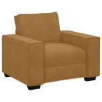 Vidaxl fauteuil canap� marron 100x78x84 cm velours