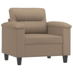 Vidaxl fauteuil cappuccino 60 cm similicuir