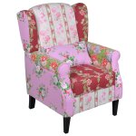 Vidaxl fauteuil avec design de patchwork tissu