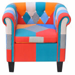 Vidaxl fauteuil avec design de patchwork tissu