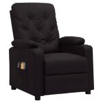 Vidaxl fauteuil �lectrique de massage noir similicuir
