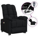 Vidaxl fauteuil électrique de massage noir tissu Vidaxl fauteuil électrique de massage noir tissu