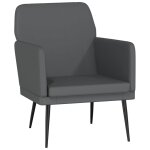 Vidaxl fauteuil gris 61x78x80 cm similicuir