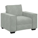 Vidaxl fauteuil gris clair 100x78x84 cm velours