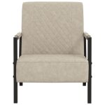Vidaxl fauteuil gris clair similicuir