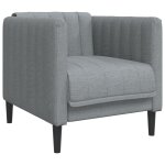 Vidaxl fauteuil gris clair tissu Vidaxl fauteuil gris clair tissu