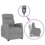 Vidaxl fauteuil gris clair tissu Vidaxl fauteuil gris clair tissu