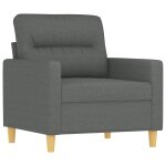 Vidaxl fauteuil gris foncé 60 cm tissu Vidaxl fauteuil gris foncé 60 cm tissu