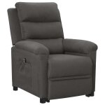 Vidaxl fauteuil gris fonc� tissu