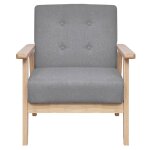 Vidaxl fauteuil gris foncé tissu Vidaxl fauteuil gris foncé tissu