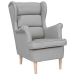 Vidaxl fauteuil gris nuage 74x84x100 cm tissu