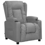 Vidaxl fauteuil gris similicuir Vidaxl fauteuil gris similicuir
