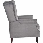 Vidaxl fauteuil gris tissu
