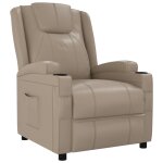 Vidaxl fauteuil inclinable cappuccino similicuir