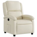 Vidaxl fauteuil inclinable cr�me similicuir