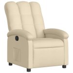 Vidaxl fauteuil inclinable crme tissu