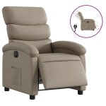 Vidaxl fauteuil inclinable �lectrique cappuccino similicuir
