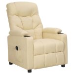 Vidaxl fauteuil inclinable électrique crème tissu Vidaxl fauteuil inclinable électrique crème tissu