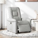 Vidaxl fauteuil inclinable �lectrique gris nuage tissu