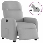 Vidaxl fauteuil inclinable �lectrique gris nuage tissu