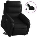 Vidaxl fauteuil inclinable �lectrique noir similicuir