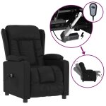 Vidaxl fauteuil inclinable électrique noir similicuir Vidaxl fauteuil inclinable électrique noir similicuir