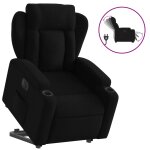 Vidaxl fauteuil inclinable �lectrique noir tissu