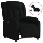 Vidaxl fauteuil inclinable �lectrique noir tissu