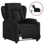 Vidaxl fauteuil inclinable lectrique noir tissu