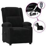 Vidaxl fauteuil inclinable électrique noir velours Vidaxl fauteuil inclinable électrique noir velours